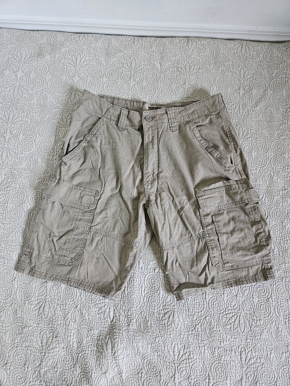 Wrangler Men's Cargo Shorts, Brown, Size 32
